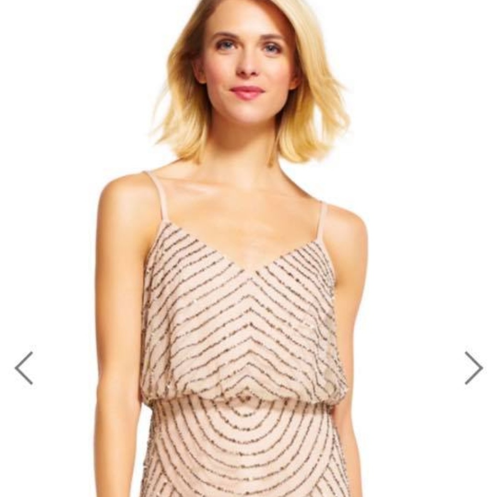 Adrianna Papell Sequin Blouson Dress